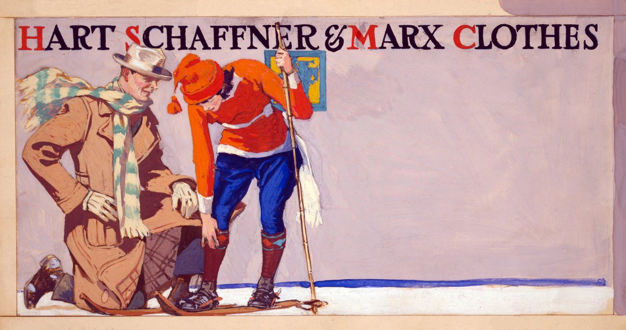 Reklama odzieży Hart, Schaffner & Marx, wyd. 1900 autorstwa Edward Penfield