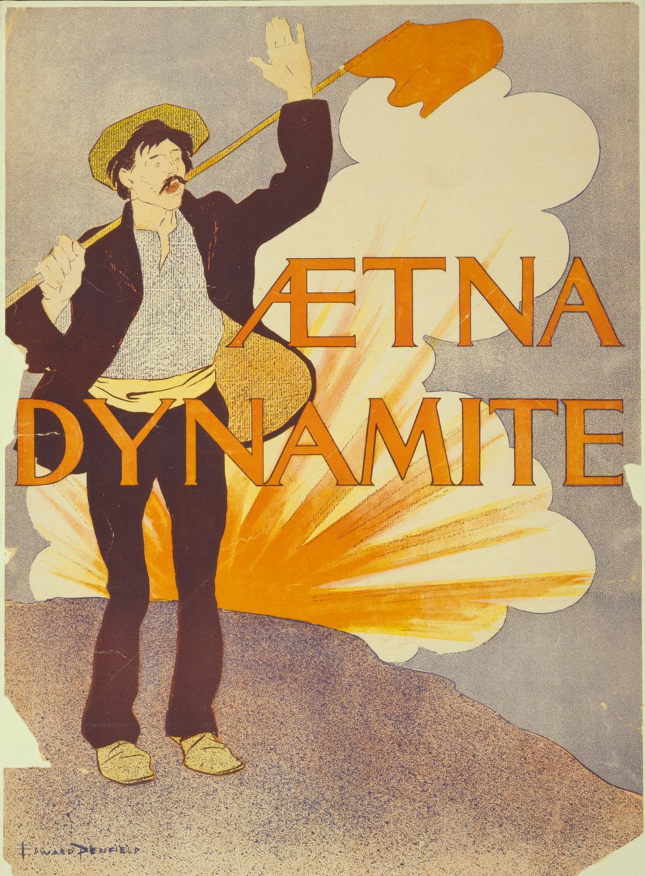 dynamit Aetna, 1895 autorstwa Edward Penfield