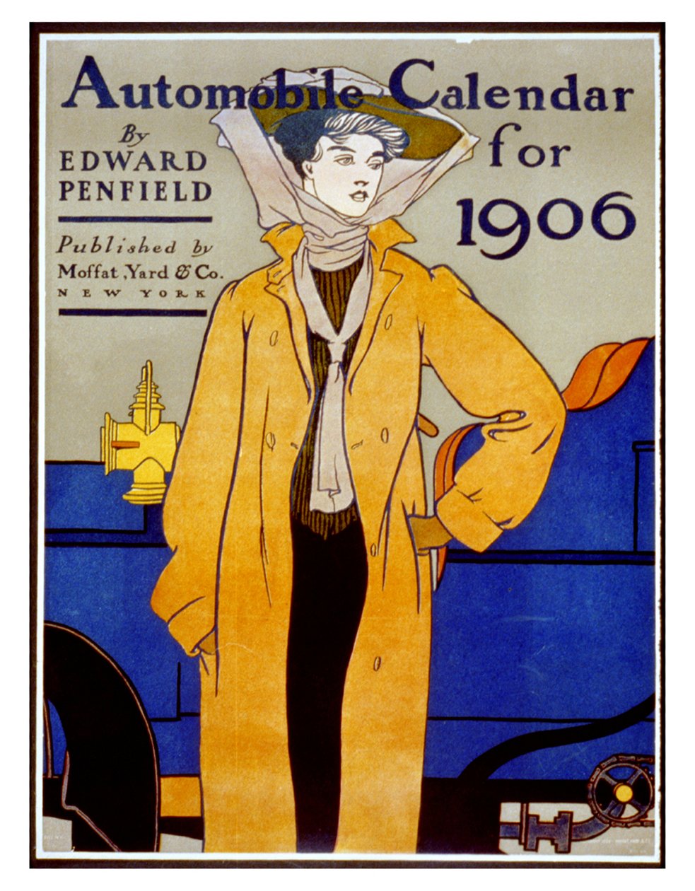 Kalendarz samochodowy na rok 1906 (litografia) autorstwa Edward Penfield