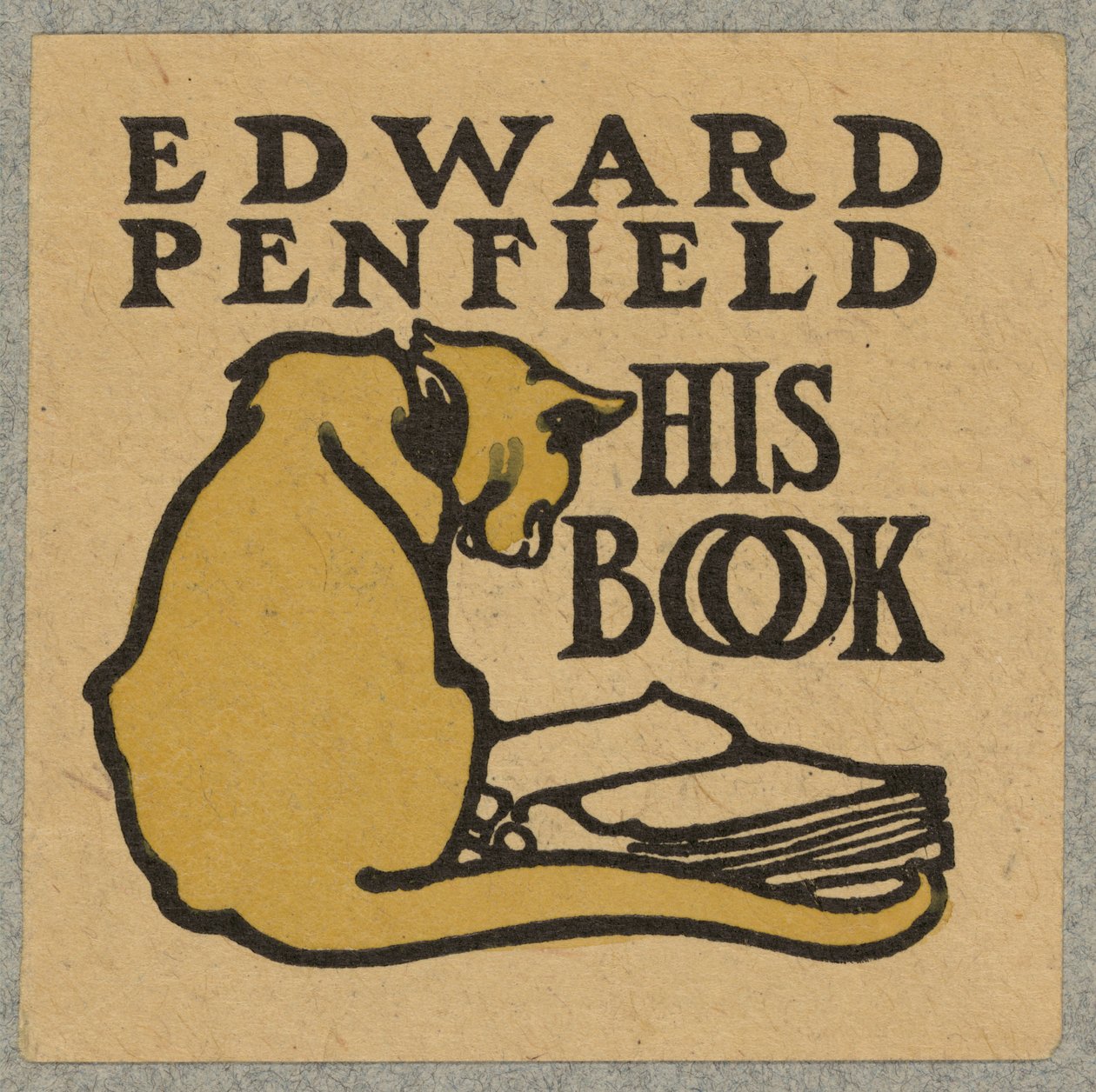 Ekslibris, ok. 1900 autorstwa Edward Penfield