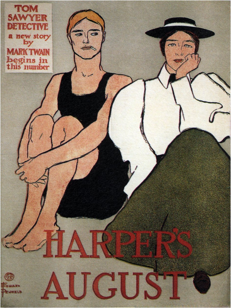 Harfiści Sierpień 1896 autorstwa Edward Penfield