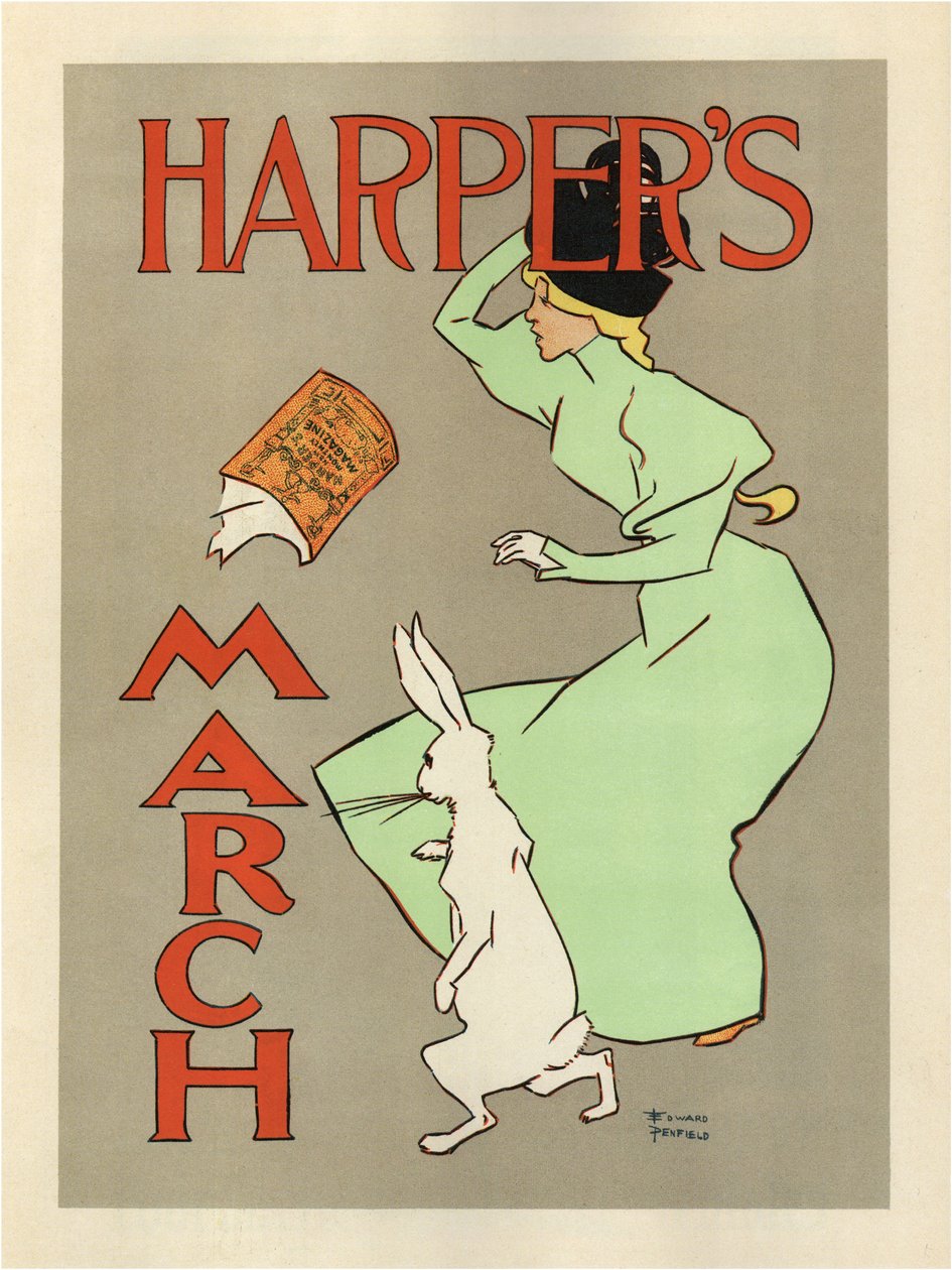 Harfiarzy Marzec 1894 autorstwa Edward Penfield