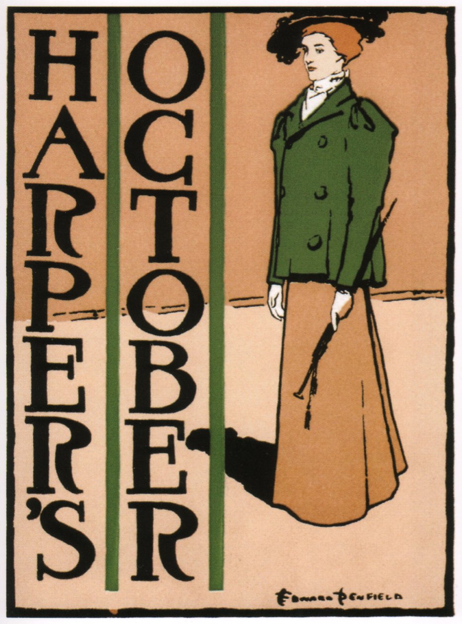 Harfiści Październik 1895 autorstwa Edward Penfield
