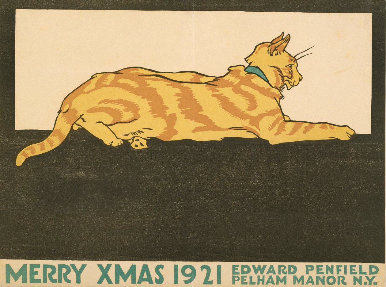 Fröhliche Weihnachten, 1921 autorstwa Edward Penfield