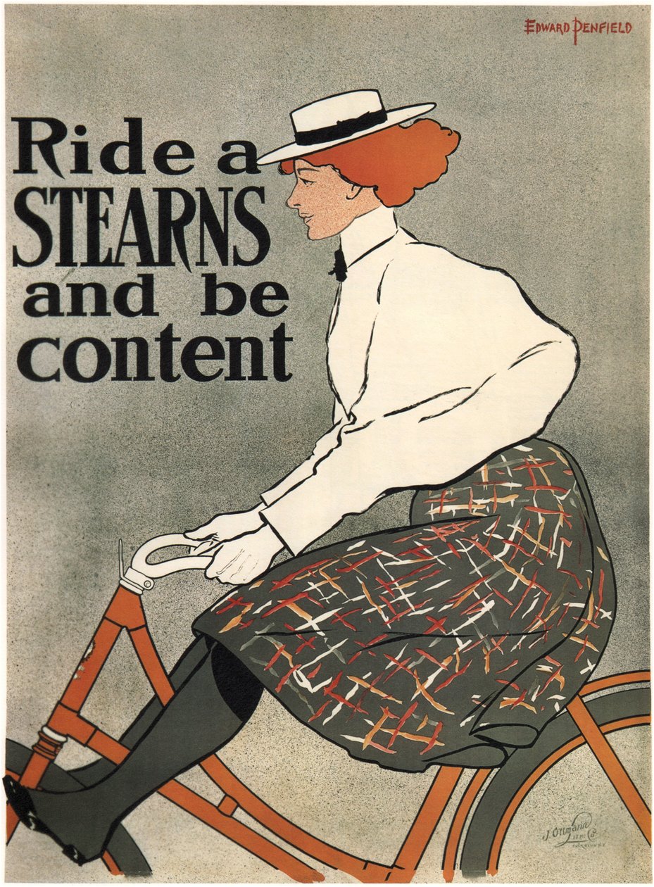 Jeździć na Stearns, 1896 autorstwa Edward Penfield