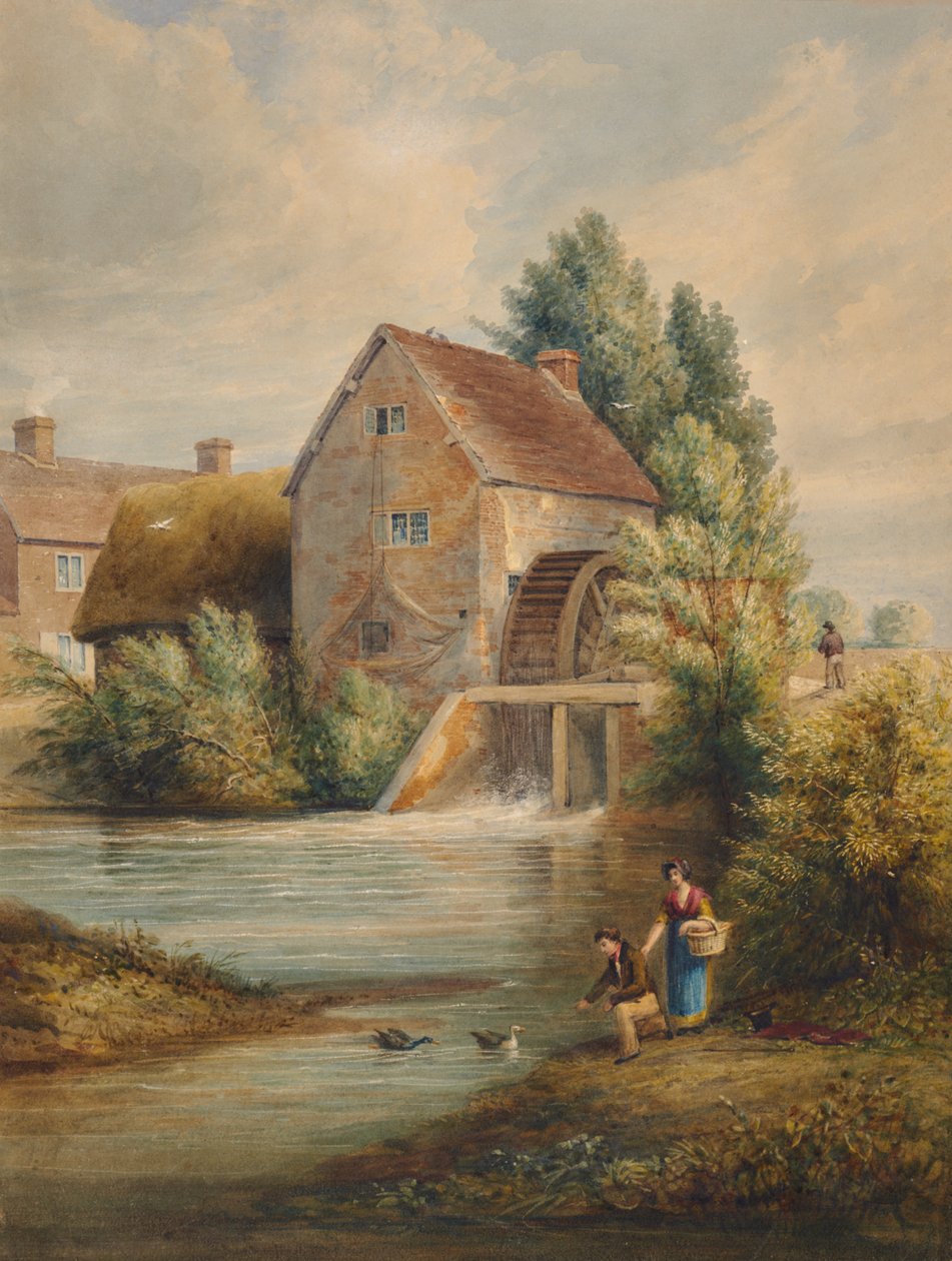 Młyn wodny w Warwickshire autorstwa Edward Pretty