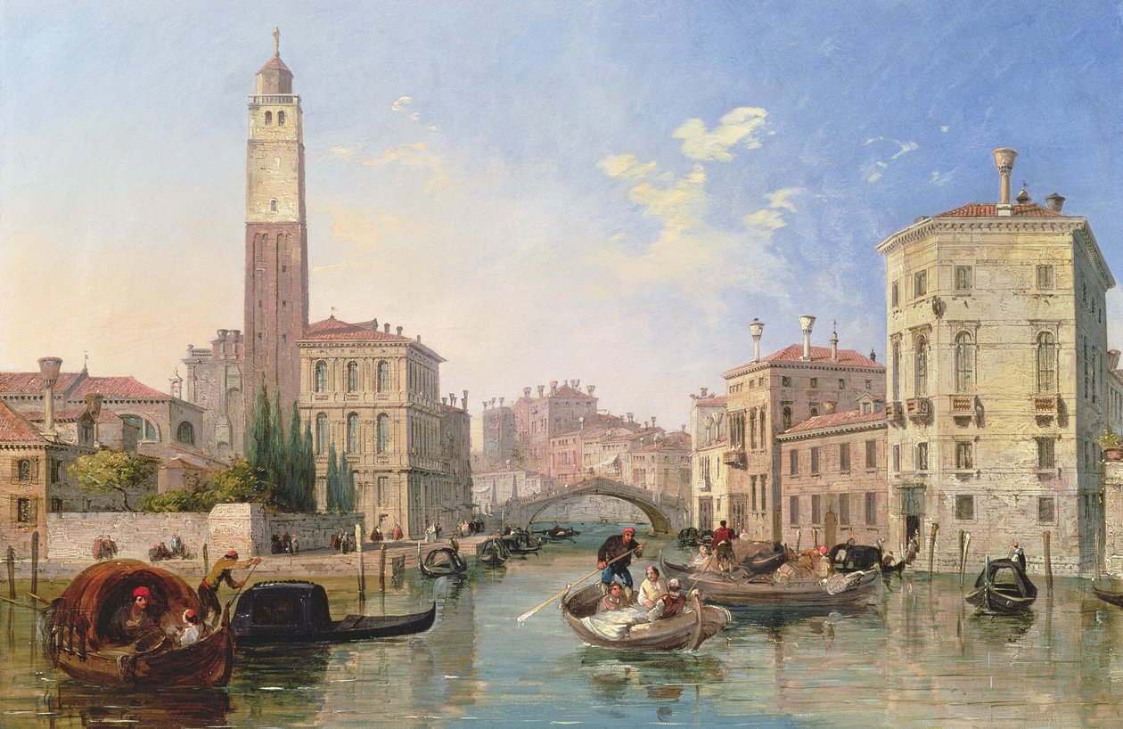 Grand Canal: San Geremia i wejście do Canneregio autorstwa Edward Pritchett