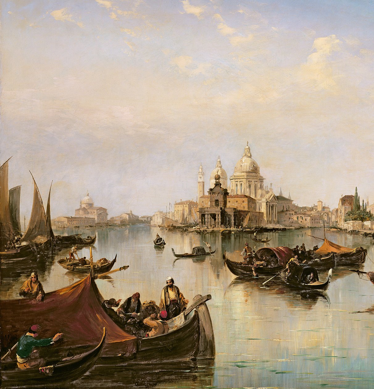 Bacino di San Marco, patrząc w stronę ujścia Canale Grande (detal z 35342) autorstwa Edward Pritchett