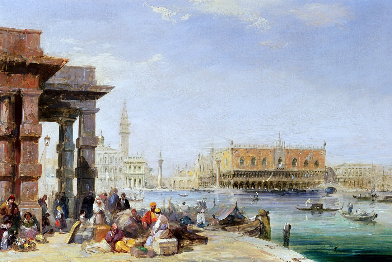 Pałac Dożów z Santa Maria della Salute autorstwa Edward Pritchett