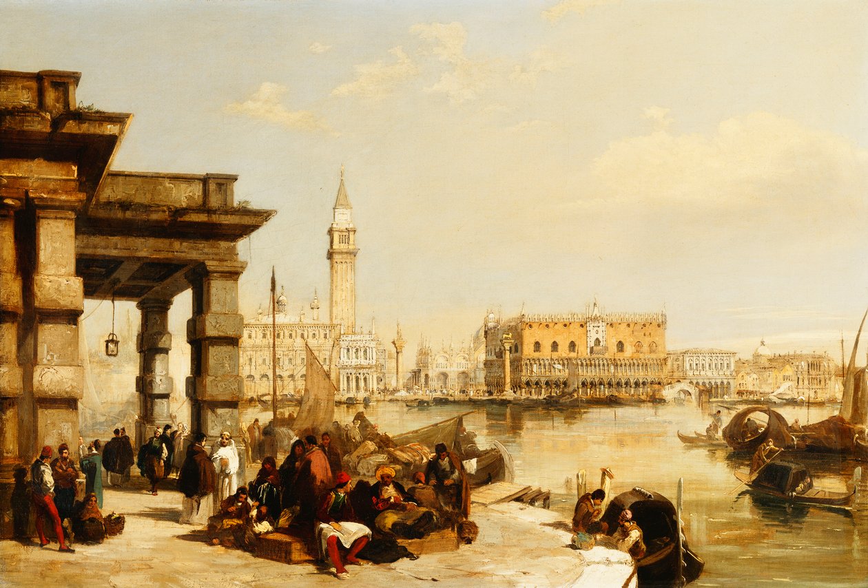 Widok św. Marka z Punta della Dogana, Wenecja autorstwa Edward Pritchett