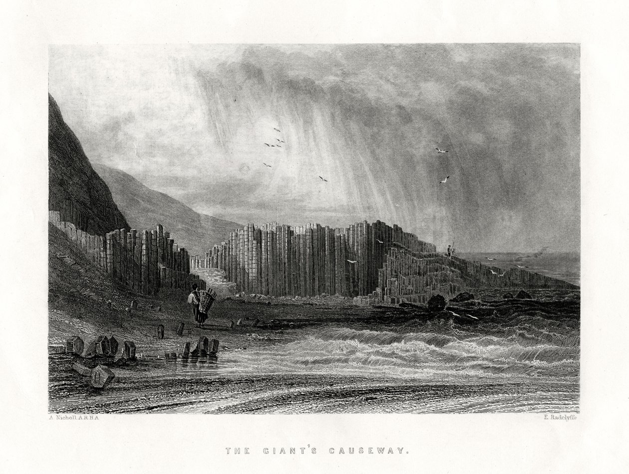 Grobla Olbrzymów, hrabstwo Antrim, Irlandia Północna, 1884 r autorstwa Edward Radclyffe