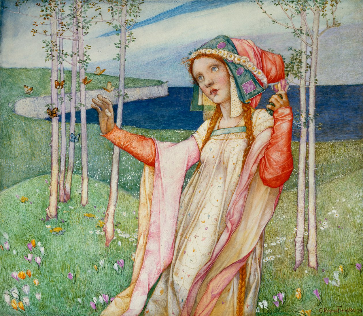Wiosna, 1911 autorstwa Edward Reginald Frampton
