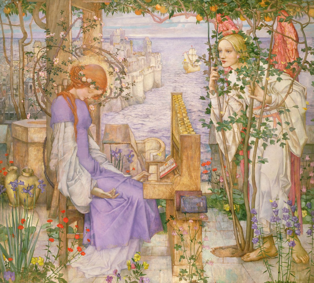 Św. Cecylia, ok.1904 autorstwa Edward Reginald Frampton