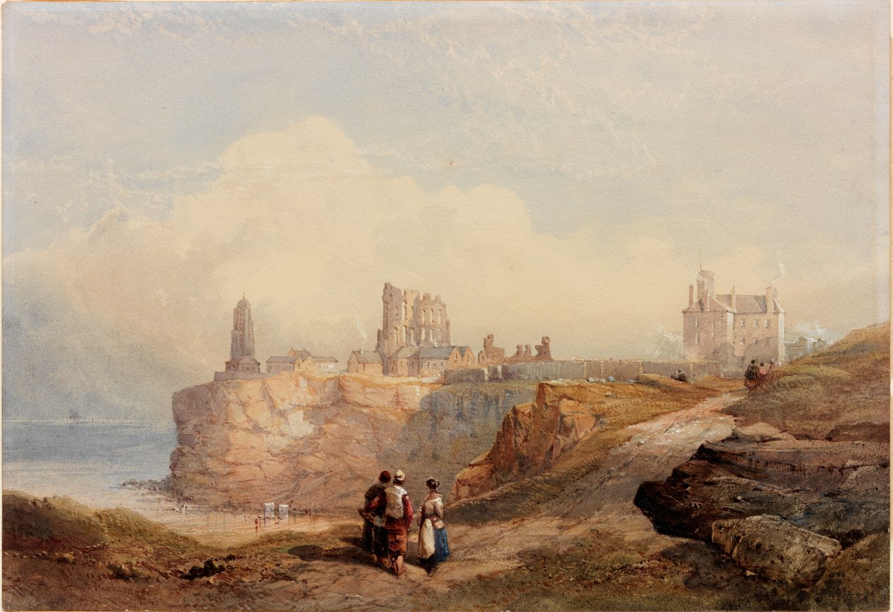 Tynemouth Priory (kolor ciała i akwarela na papierze) autorstwa Edward Richardson