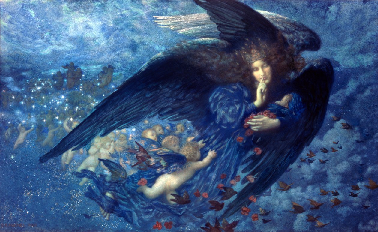Noc z jej Pociągiem Gwiazd autorstwa Edward Robert Hughes