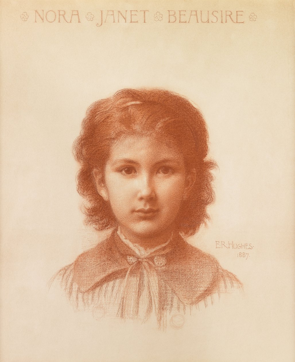 Nora Beausire, córka kolekcjonera sztuki z Liverpoolu autorstwa Edward Robert Hughes