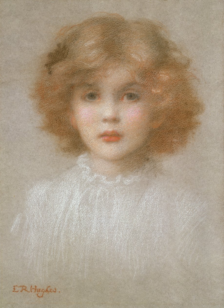 Portret młodej dziewczyny autorstwa Edward Robert Hughes