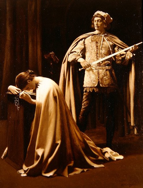 „Twixt Hope and Fear” (olej na płótnie) autorstwa Edward Robert Hughes