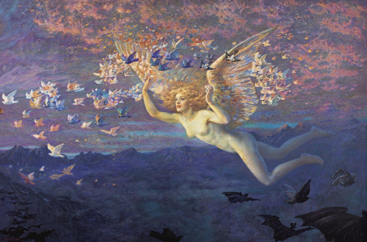 Skrzydła Poranka autorstwa Edward Robert Hughes