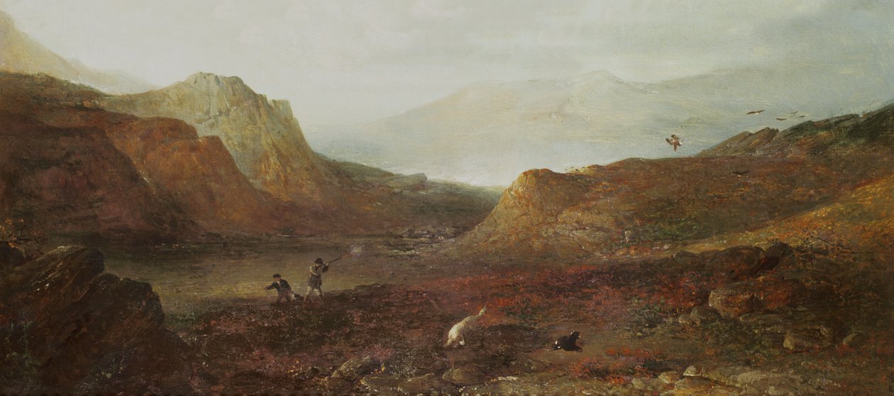 Strzelanie do cietrzew — wysoki ptak autorstwa Edward Robert Smythe