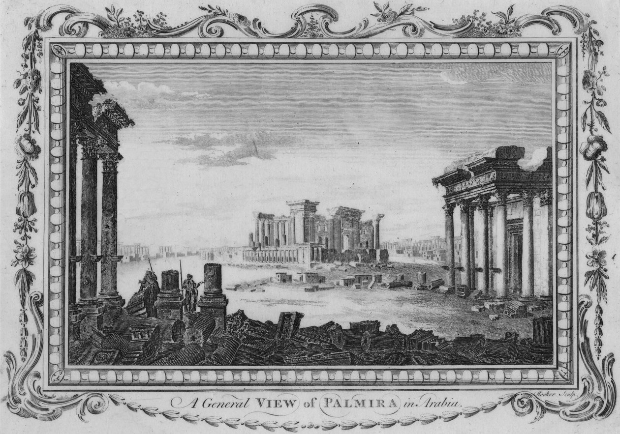Ogólny widok Palmiry w Arabii, c1770 autorstwa Edward Rooker