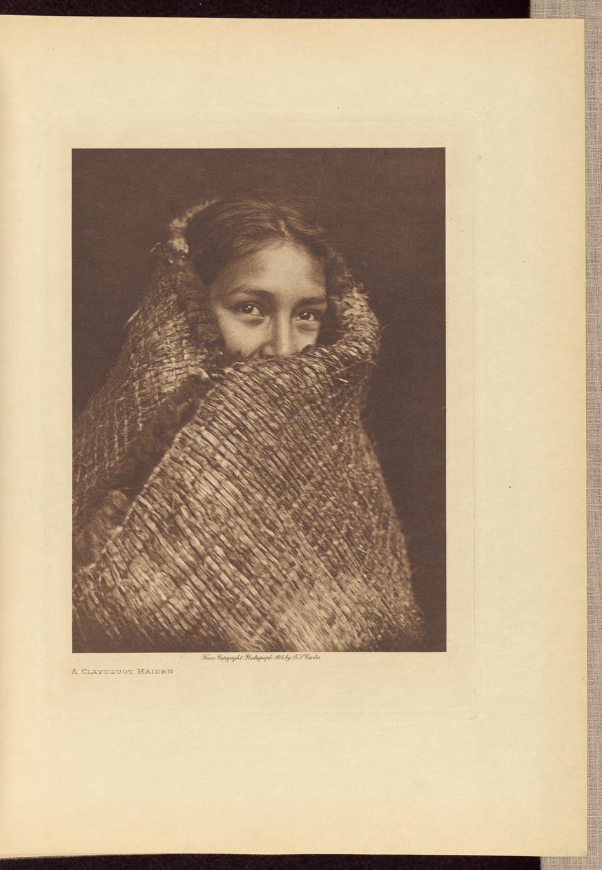 Dziewica z Clayoquot autorstwa Edward S. Curtis