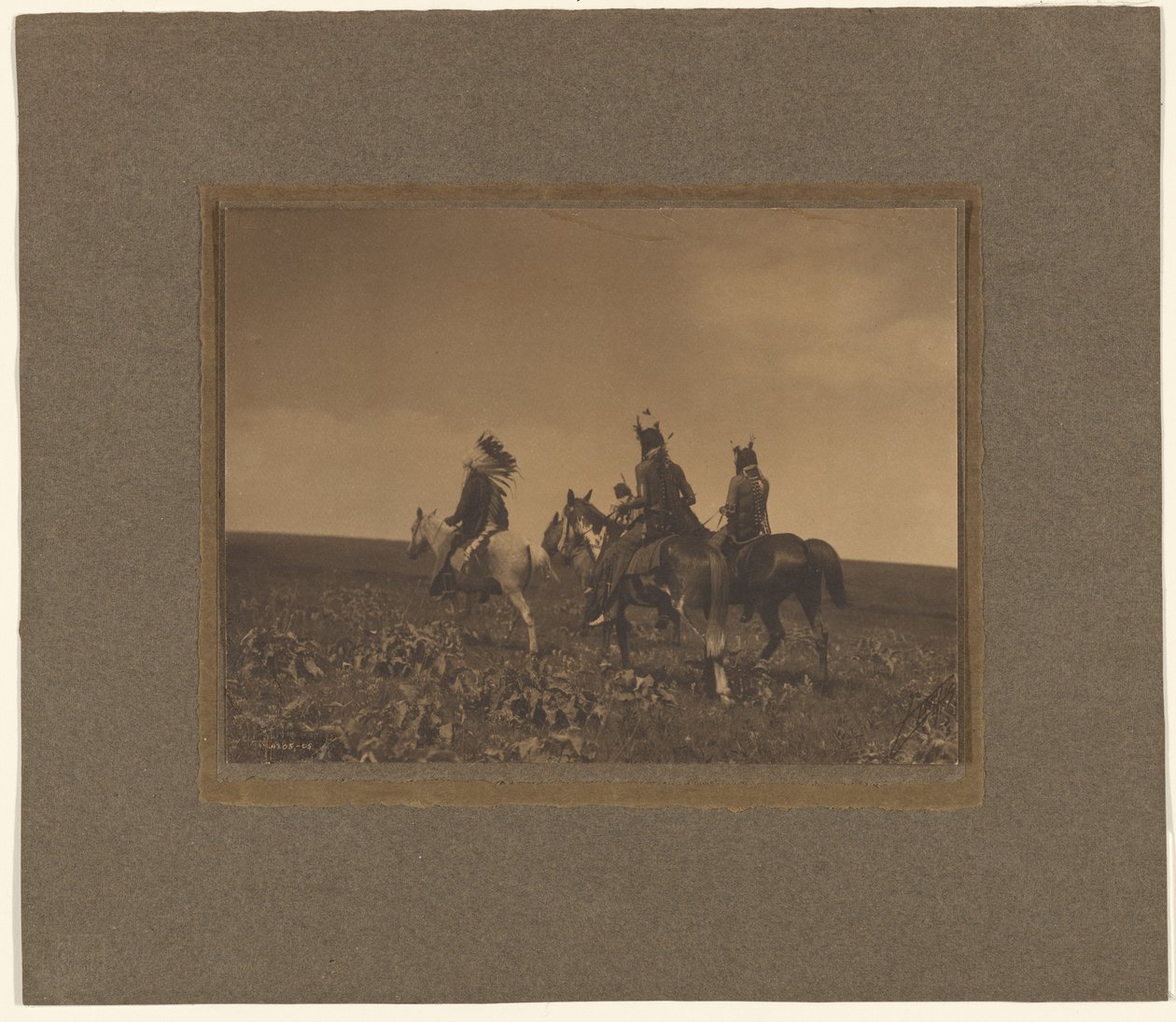Bull Chief, Chester i Shorty autorstwa Edward S. Curtis