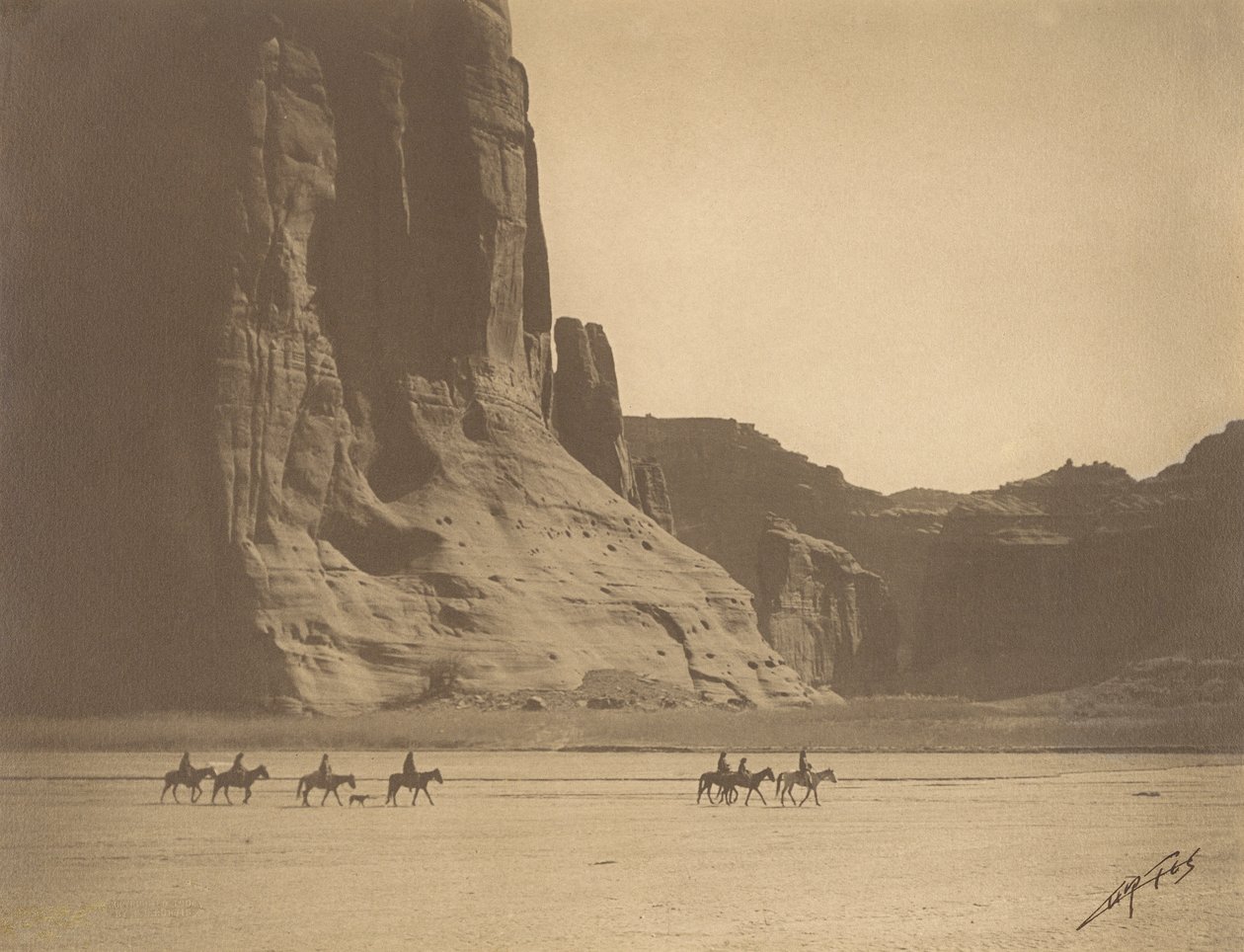 Kanion de Chelly autorstwa Edward S. Curtis