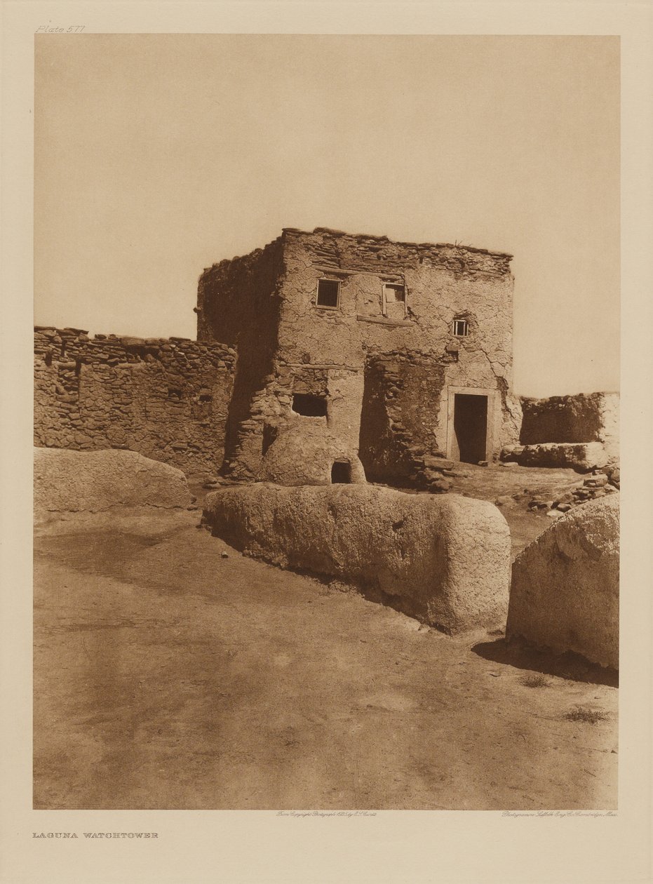 Wieża strażnicza Laguna autorstwa Edward S. Curtis