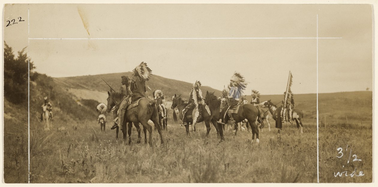 Mężczyźni konno autorstwa Edward S. Curtis