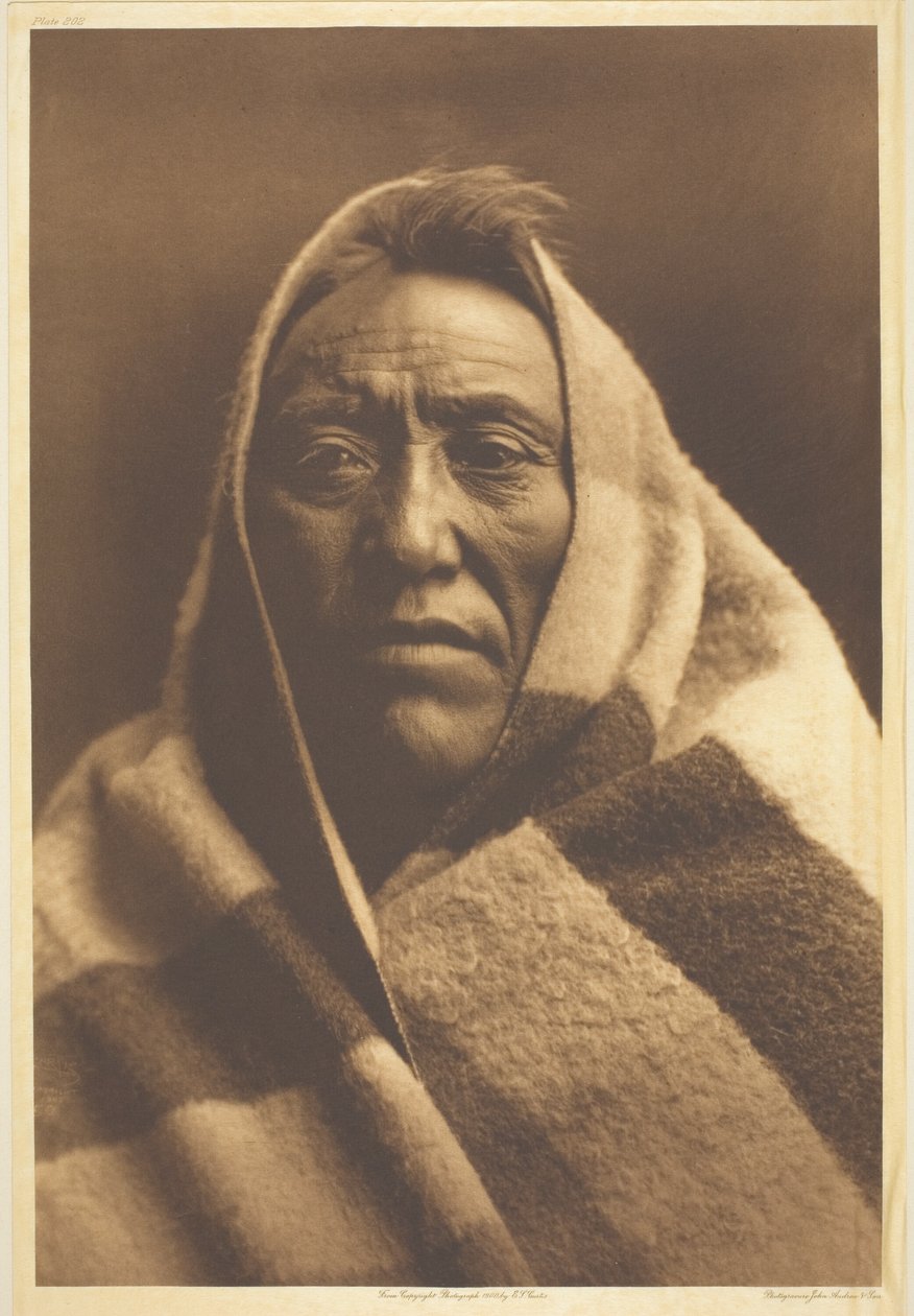 średni łydka-piegan autorstwa Edward S. Curtis