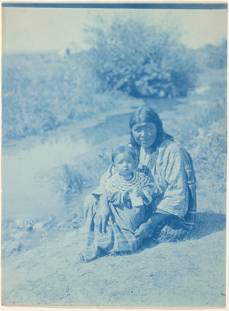 Matka i dziecko - Arapaho autorstwa Edward S. Curtis