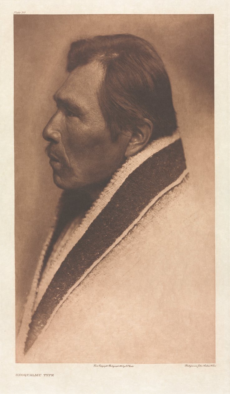 Portfolio IX, Tablica 319: Typ Snoqualmu autorstwa Edward S. Curtis