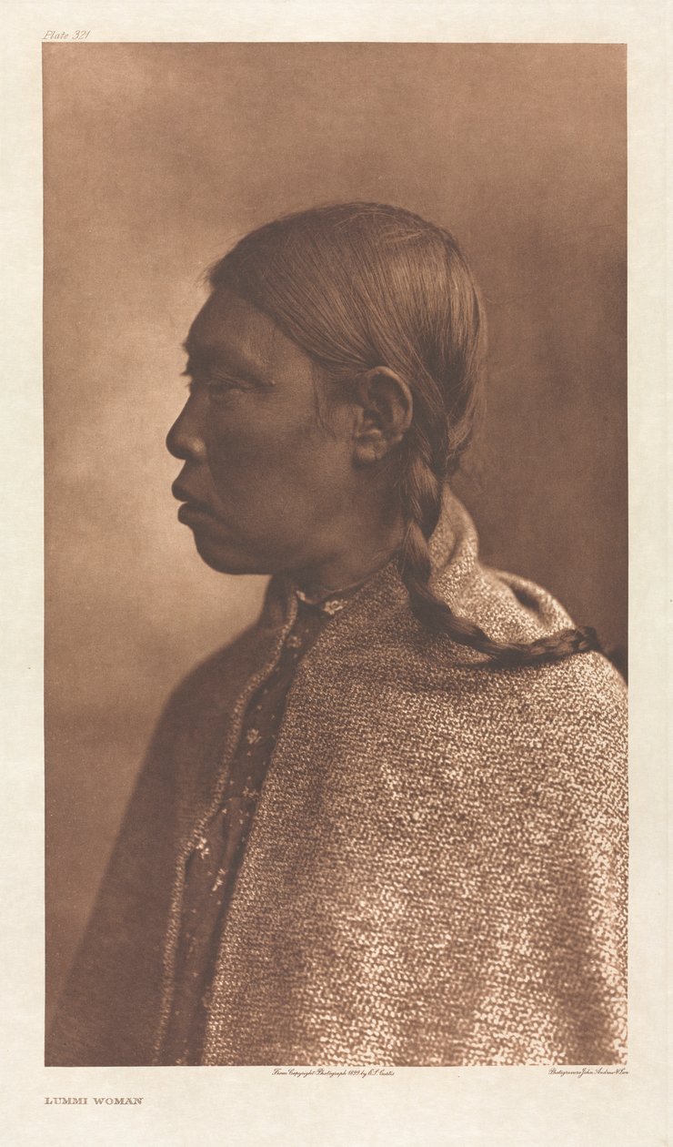 Portfolio IX, Talerz 321: Lummi Woman autorstwa Edward S. Curtis