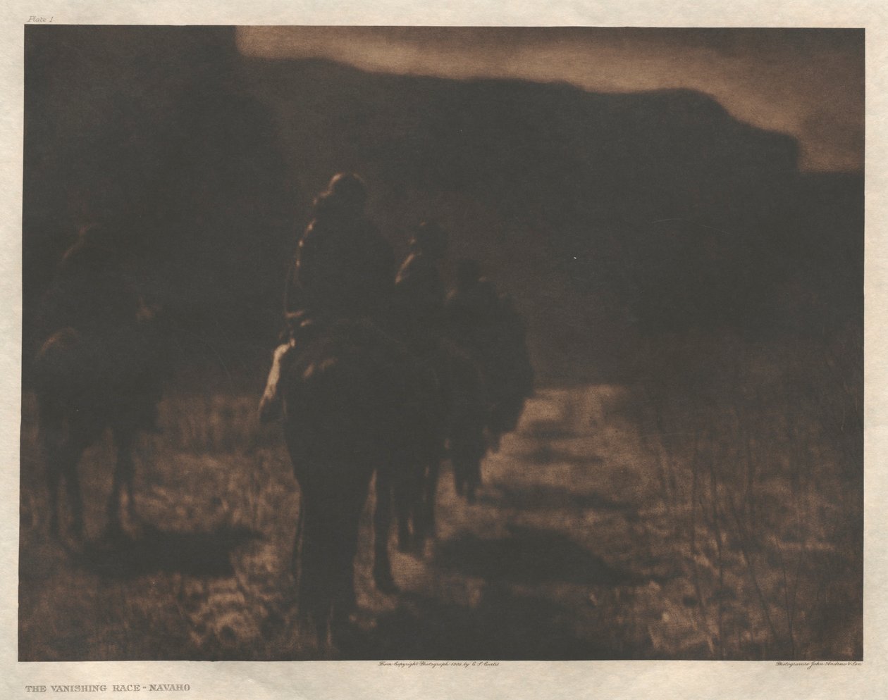 Portfolio I, plansza 1: Ginąca rasa-Navajo autorstwa Edward S. Curtis