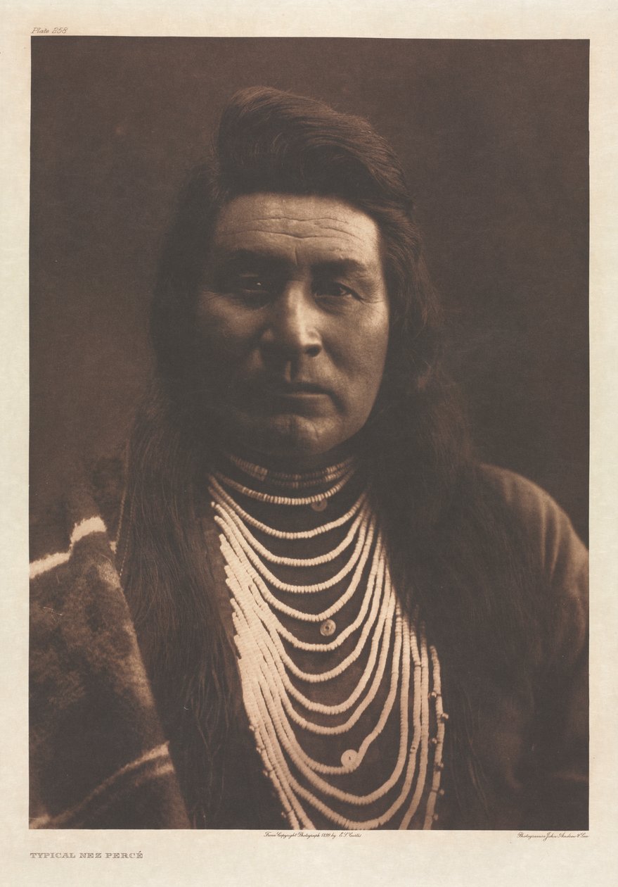Portfolio VIII, Tablica 258: Typowy Nez Perce autorstwa Edward S. Curtis
