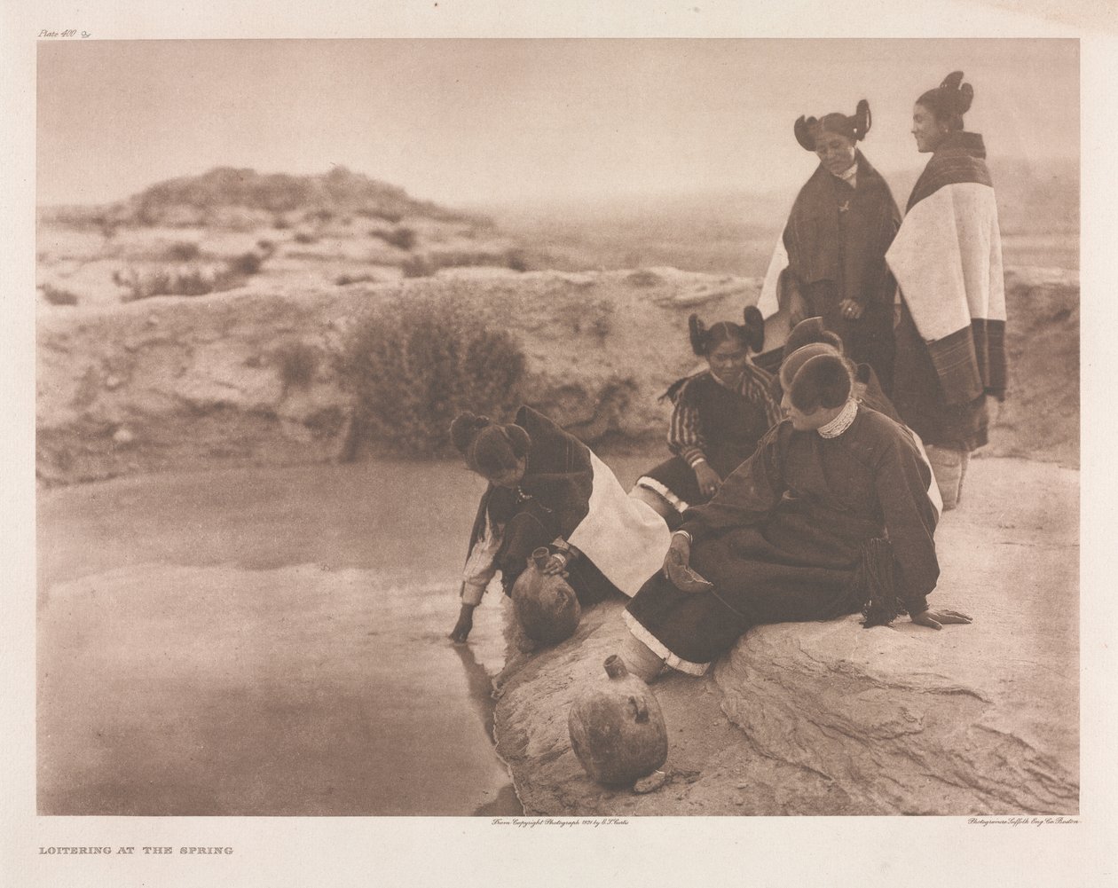 Portfolio XII, tabliczka 400(b)-435 autorstwa Edward S. Curtis