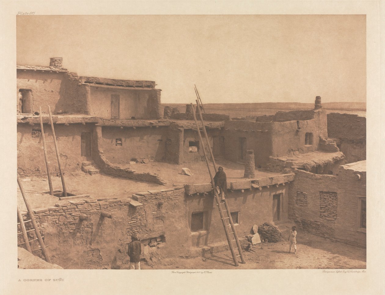 Portfolio XVII, płyta 615: Zakątek Zuñi autorstwa Edward S. Curtis