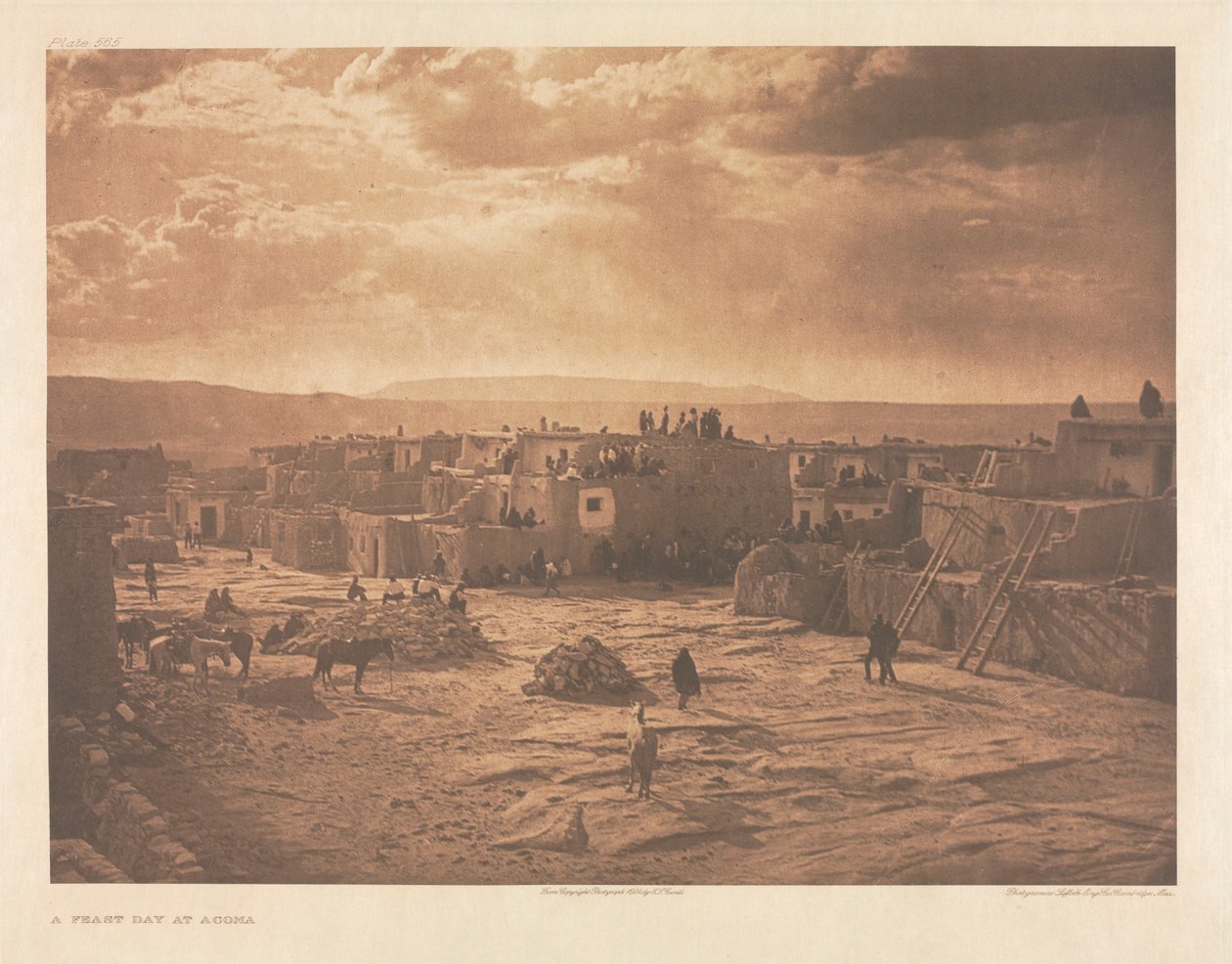 Portfolio XVI, płyta 565: Święto w Acoma autorstwa Edward S. Curtis