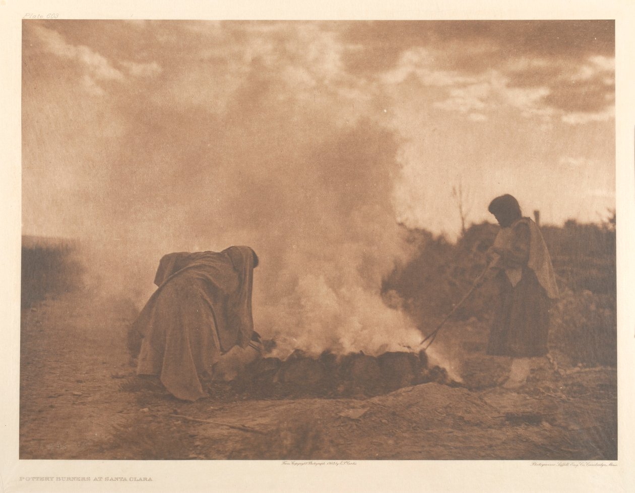 Palniki garncarskie w Santa Clara autorstwa Edward S. Curtis
