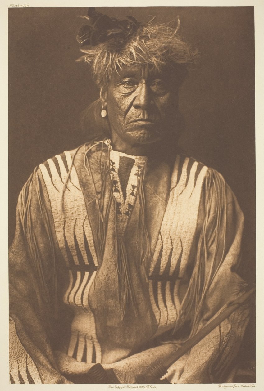 Red Whip - Atsina autorstwa Edward S. Curtis
