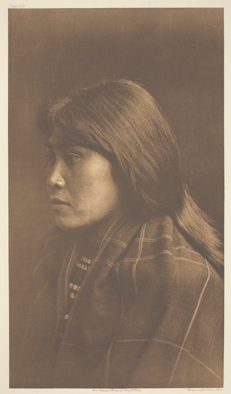 Dziewczyna Suquamish autorstwa Edward S. Curtis