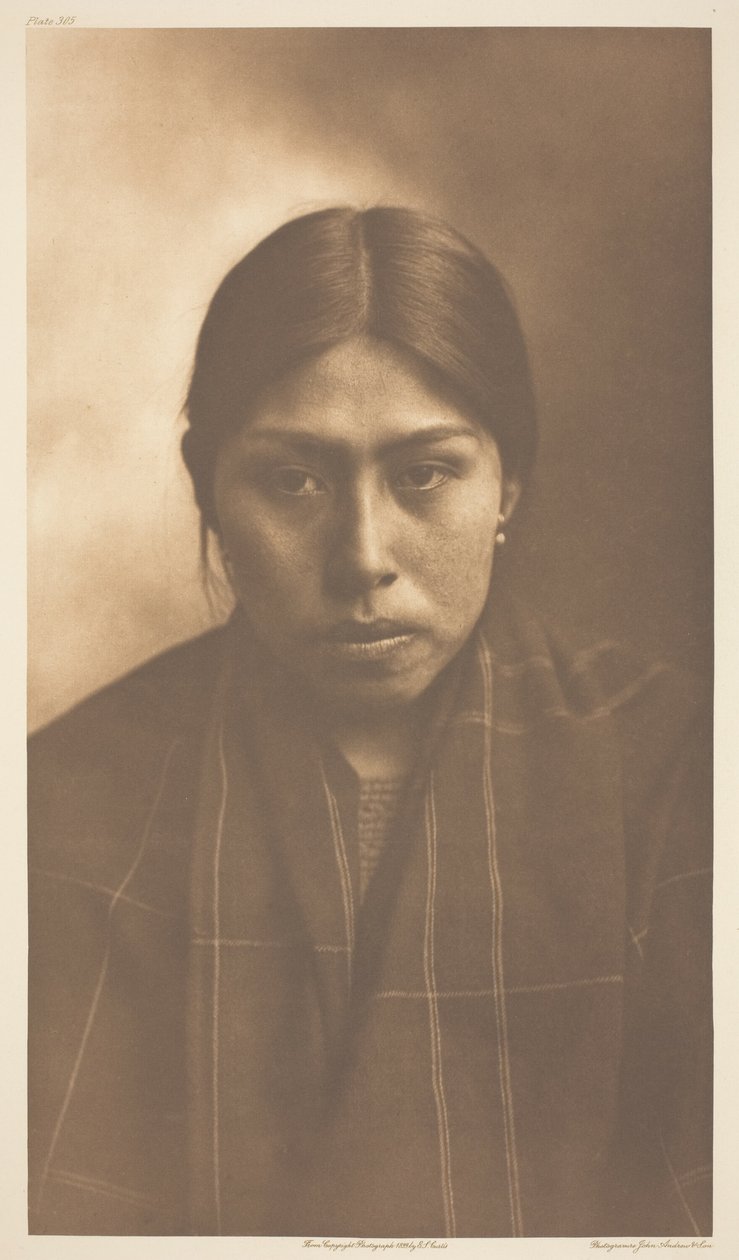 Suquamish Kobieta autorstwa Edward S. Curtis