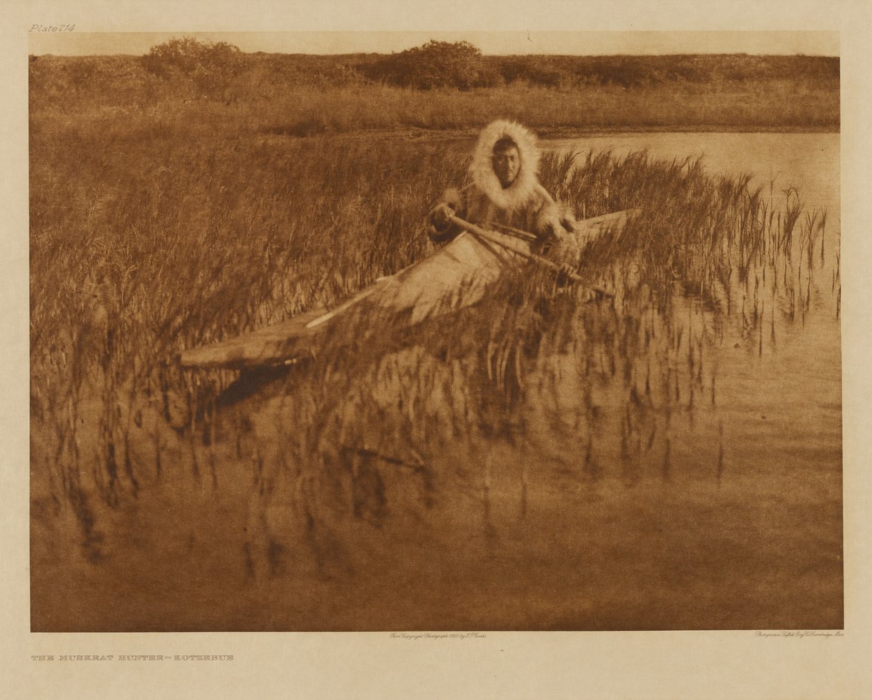 Łowca piżmaków - Kotzebue autorstwa Edward S. Curtis