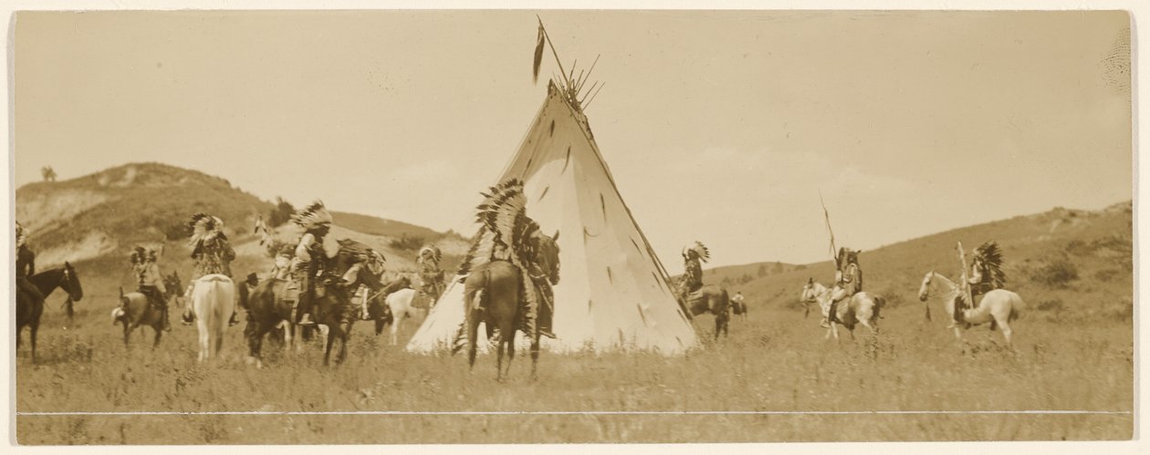[Powrót do szałasów] autorstwa Edward S. Curtis