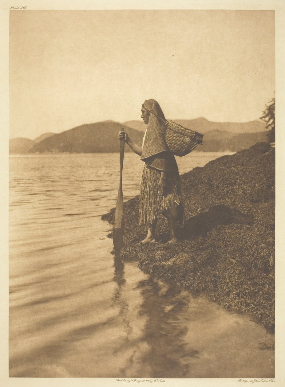 Zbieracz wodorostów autorstwa Edward S. Curtis