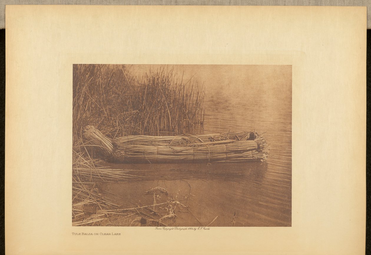 Zapraszamy do Balsa nad jeziorem Clear Lake autorstwa Edward S. Curtis