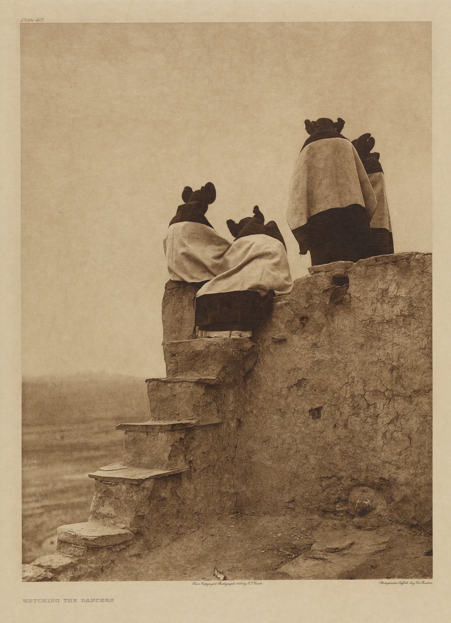 Obserwując tancerzy autorstwa Edward S. Curtis