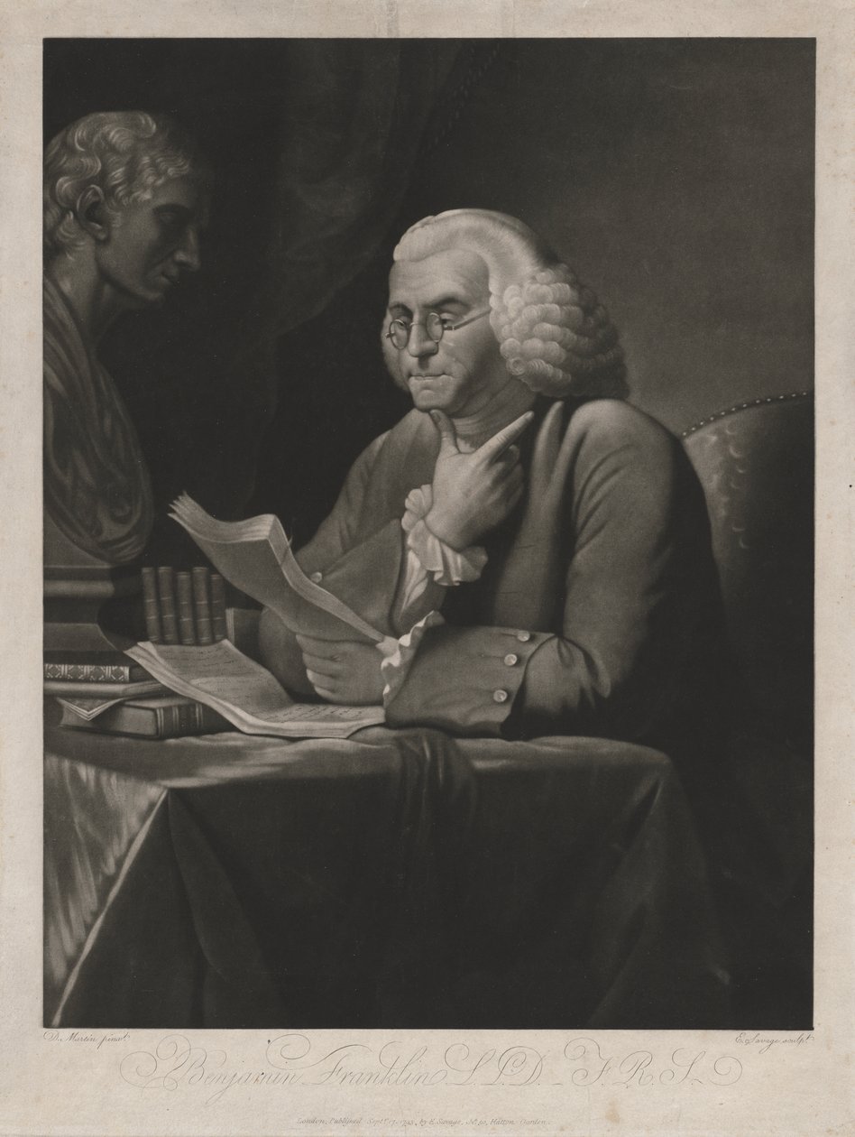 Benjamin Franklin autorstwa Edward Savage
