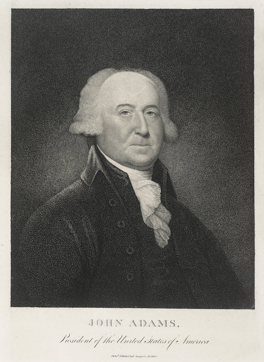 John Adams, Drugi Prezydent Stanów Zjednoczonych autorstwa Edward Savage